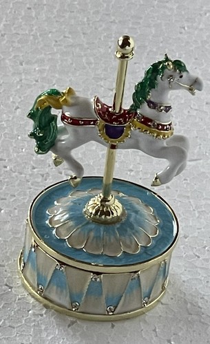 Carousel horse blue - horse, trinket