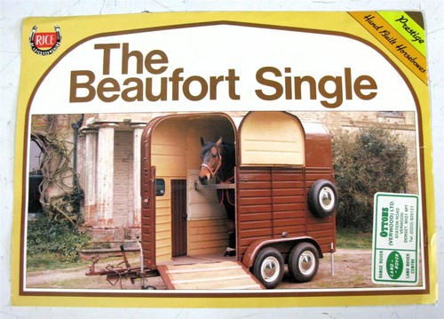 Rice beaufort single horsebox - rice,