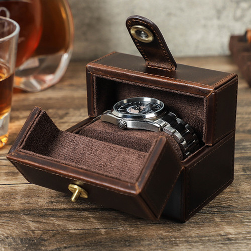 Single watch box - watch, double